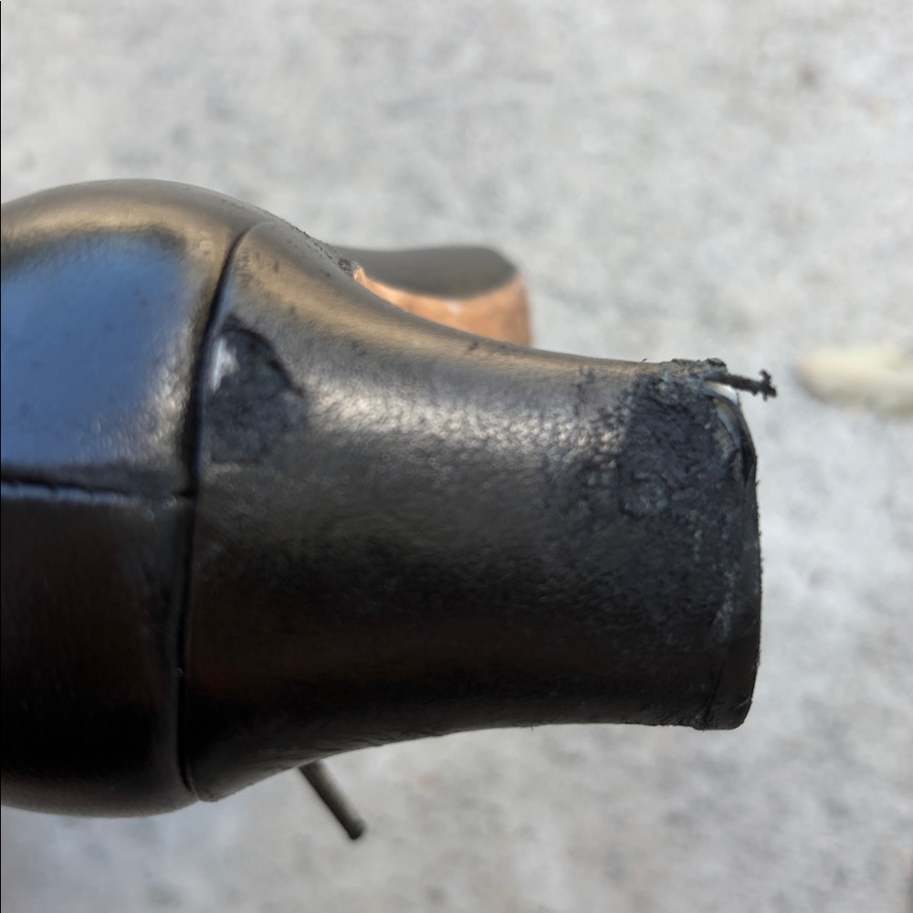 Staud Wally Boots used some wear at heel 37 1/2 square toe zipper booties flaw - Picture 7 of 16